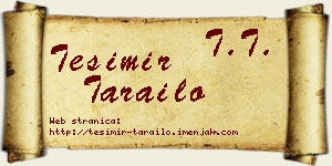 Tešimir Tarailo vizit kartica
